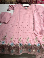 A line mul chanderi suit