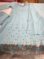 A line mul chanderi suit