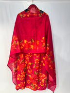 Red Floral Kurta Set with Dupatta