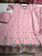 A line mul chanderi suit